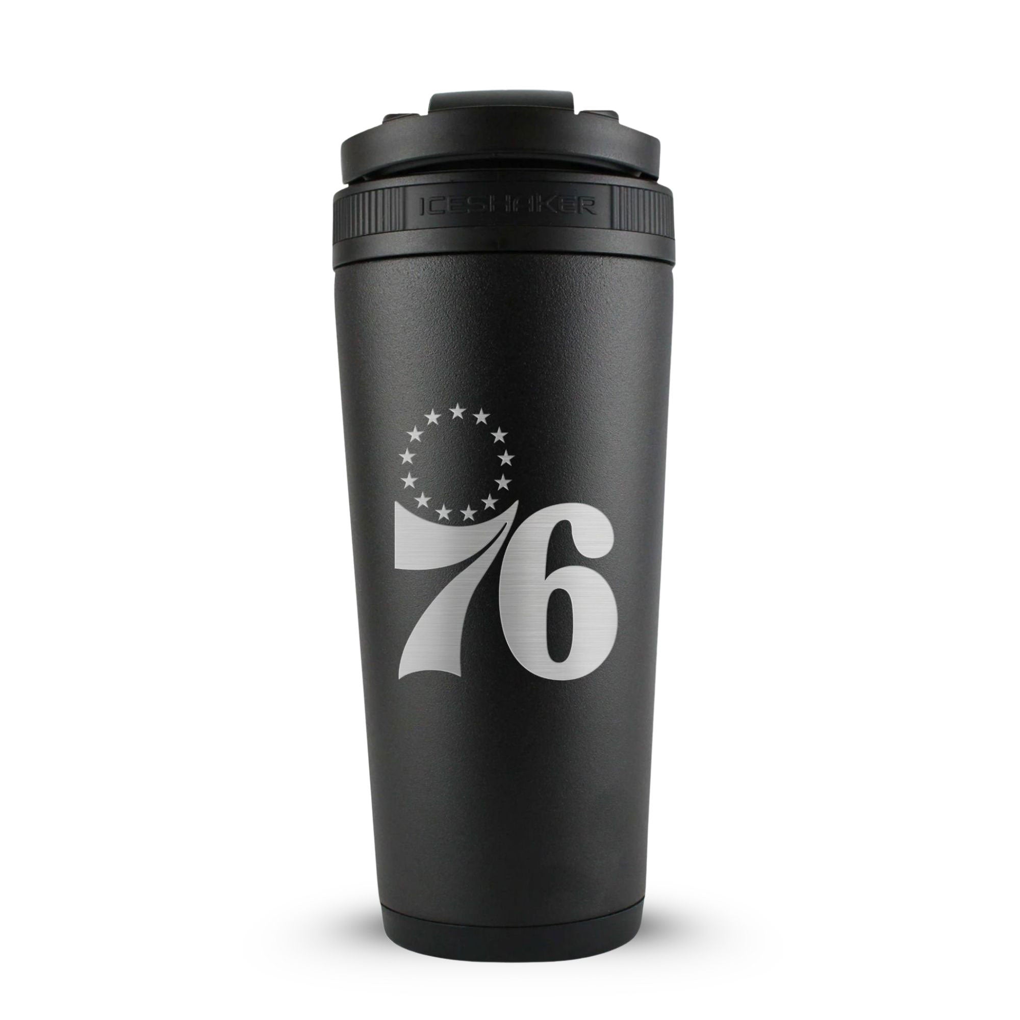 Officially Licensed Philadelphia 76ers 26oz Ice Shaker - Black