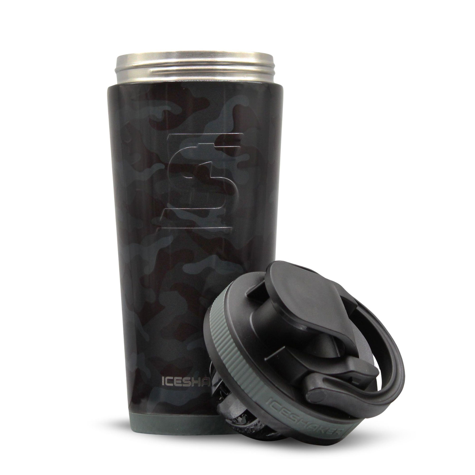 Black Camo 26oz Ice Shaker Bundle