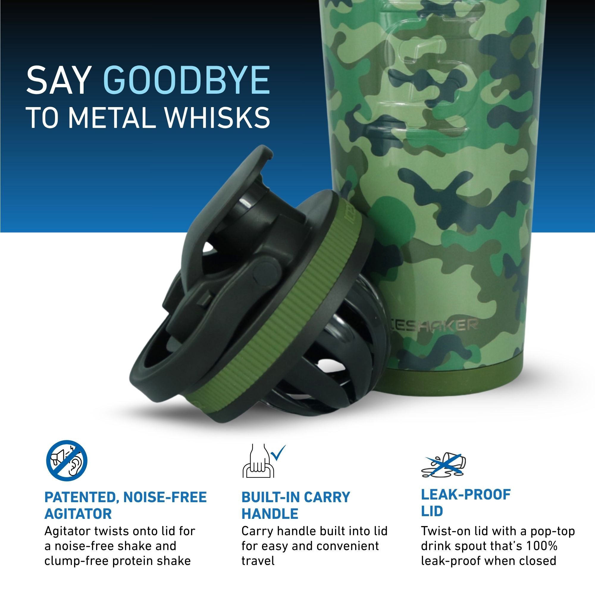 Ice Shaker 4D Series 26oz Shaker Bottle - Camo