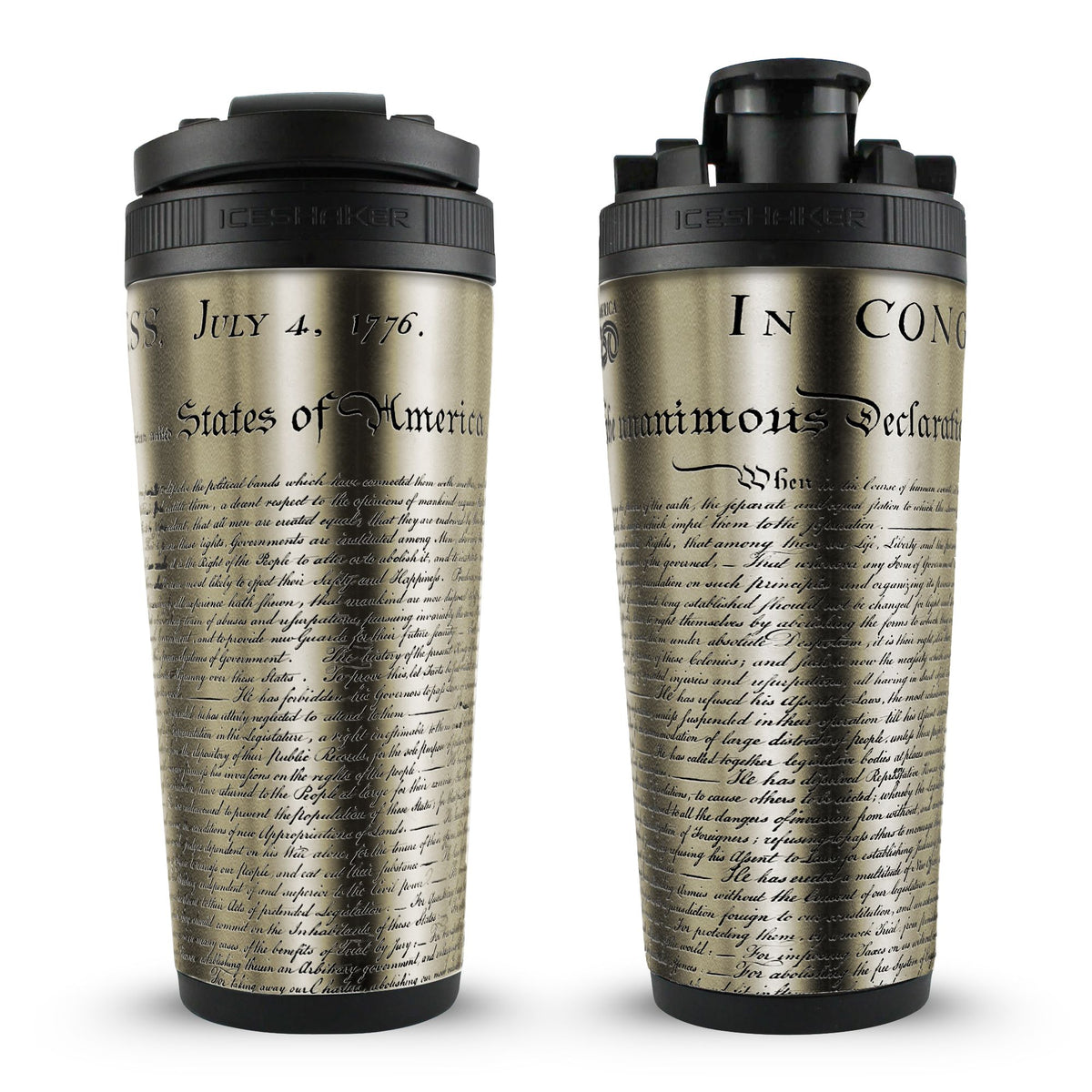 Ice Shaker Declaration of Independence 4D 26oz Ice Shaker