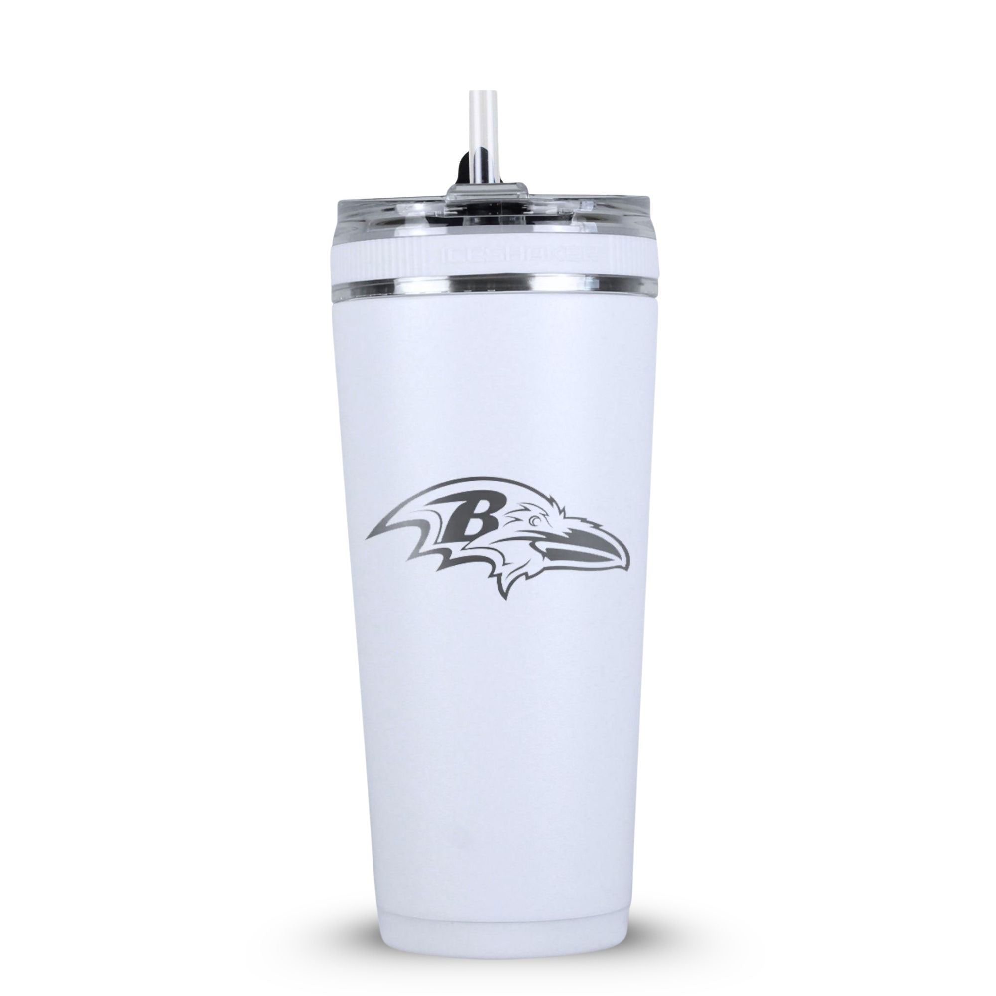 Officially Licensed Baltimore Ravens 26oz Flex Bottle - White
