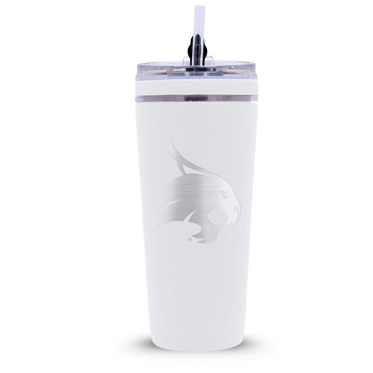 Officially Licensed Texas State Bobcats 26oz Flex Bottle - White