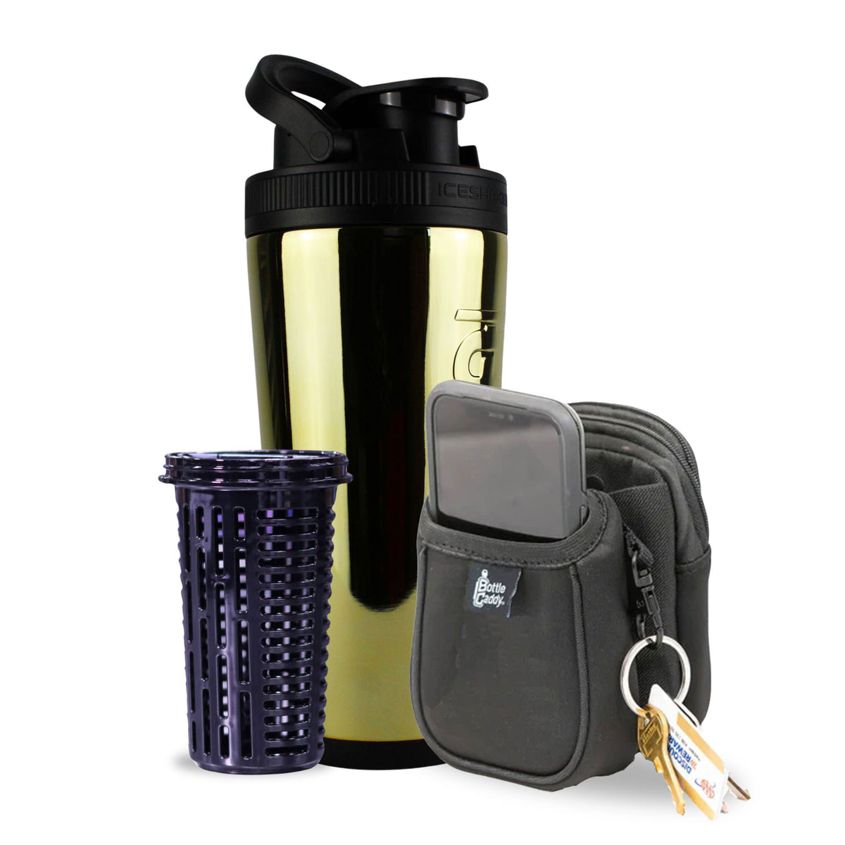 Gold 26oz Ice Shaker Bundle