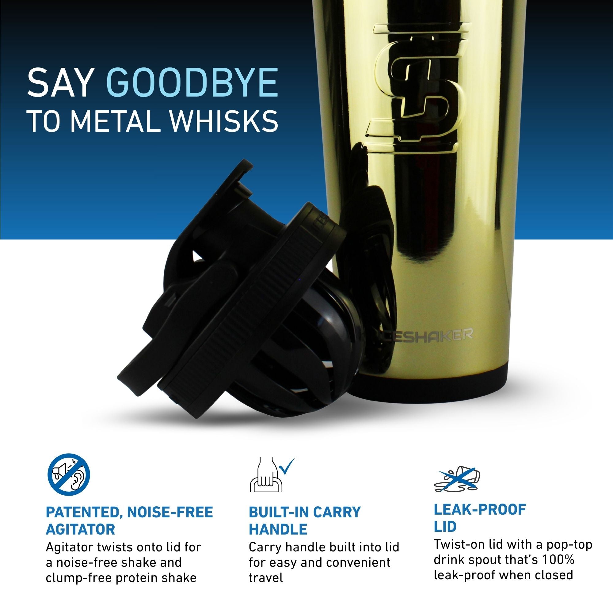 26oz Ice Shaker - Gold