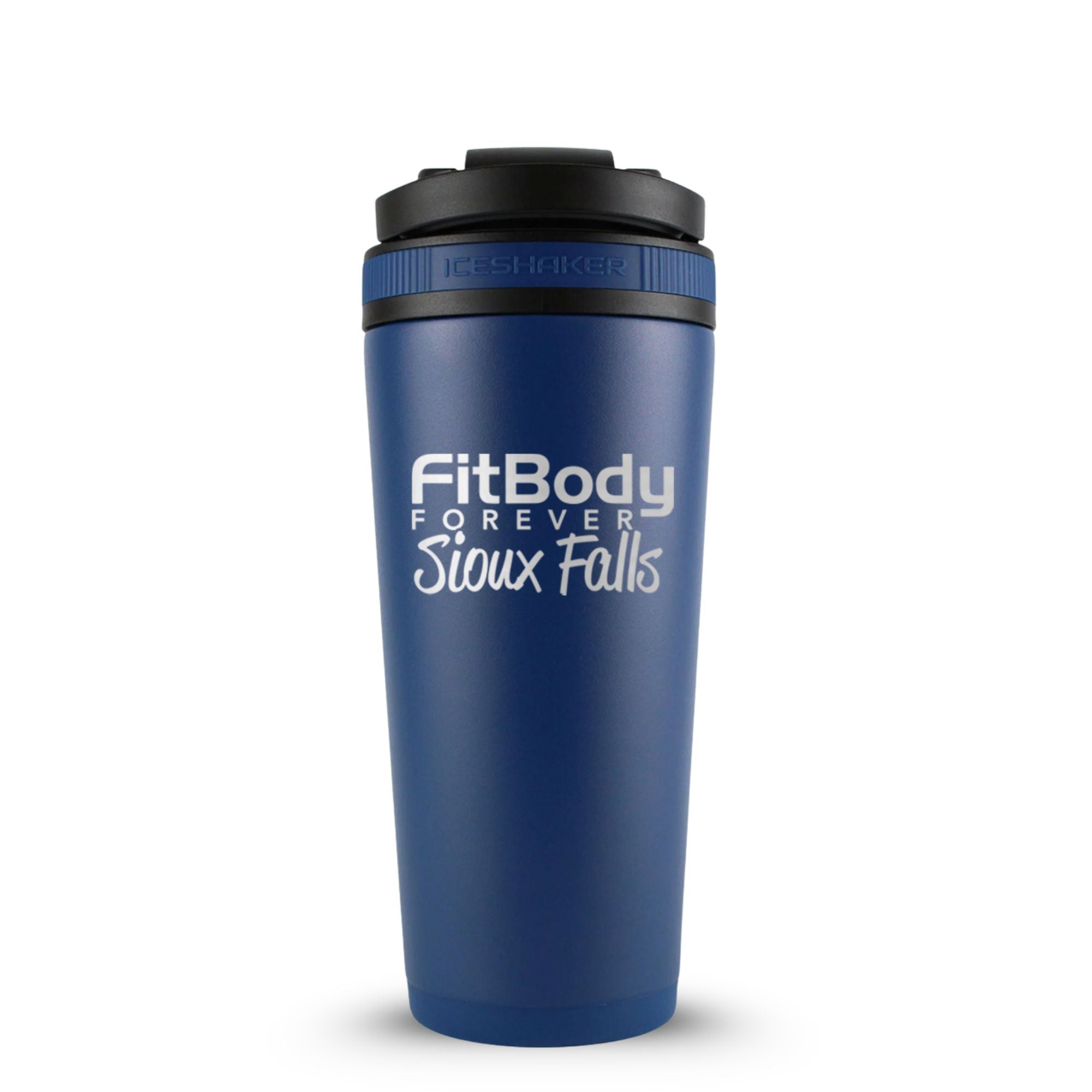CUSTOM Sioux Falls Fit Body Forever 26oz Ice Shaker - Navy