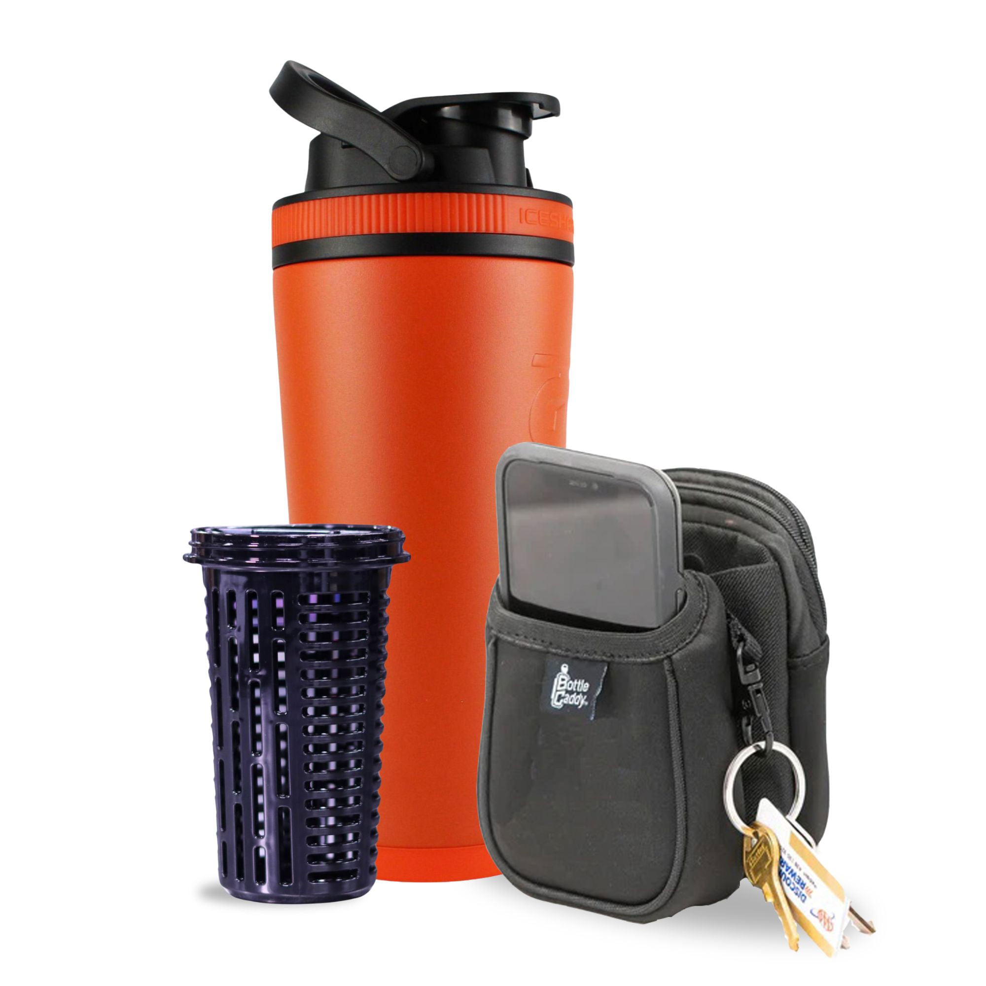 Orange 26oz Ice Shaker Bundle
