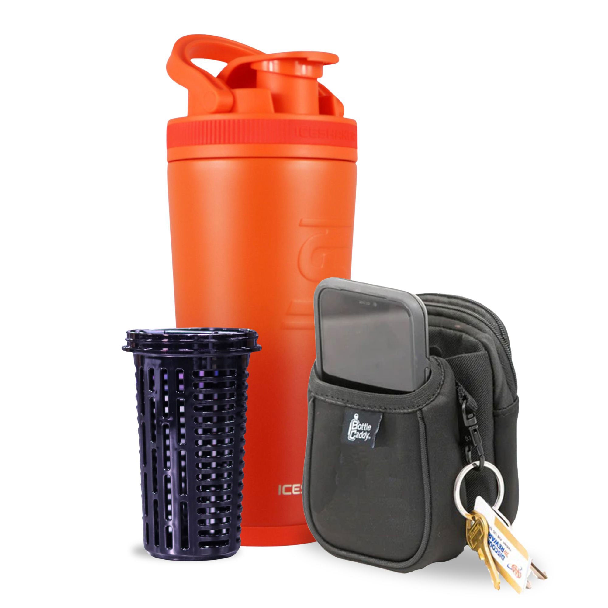 Orange Color Rush 26oz Ice Shaker Bundle