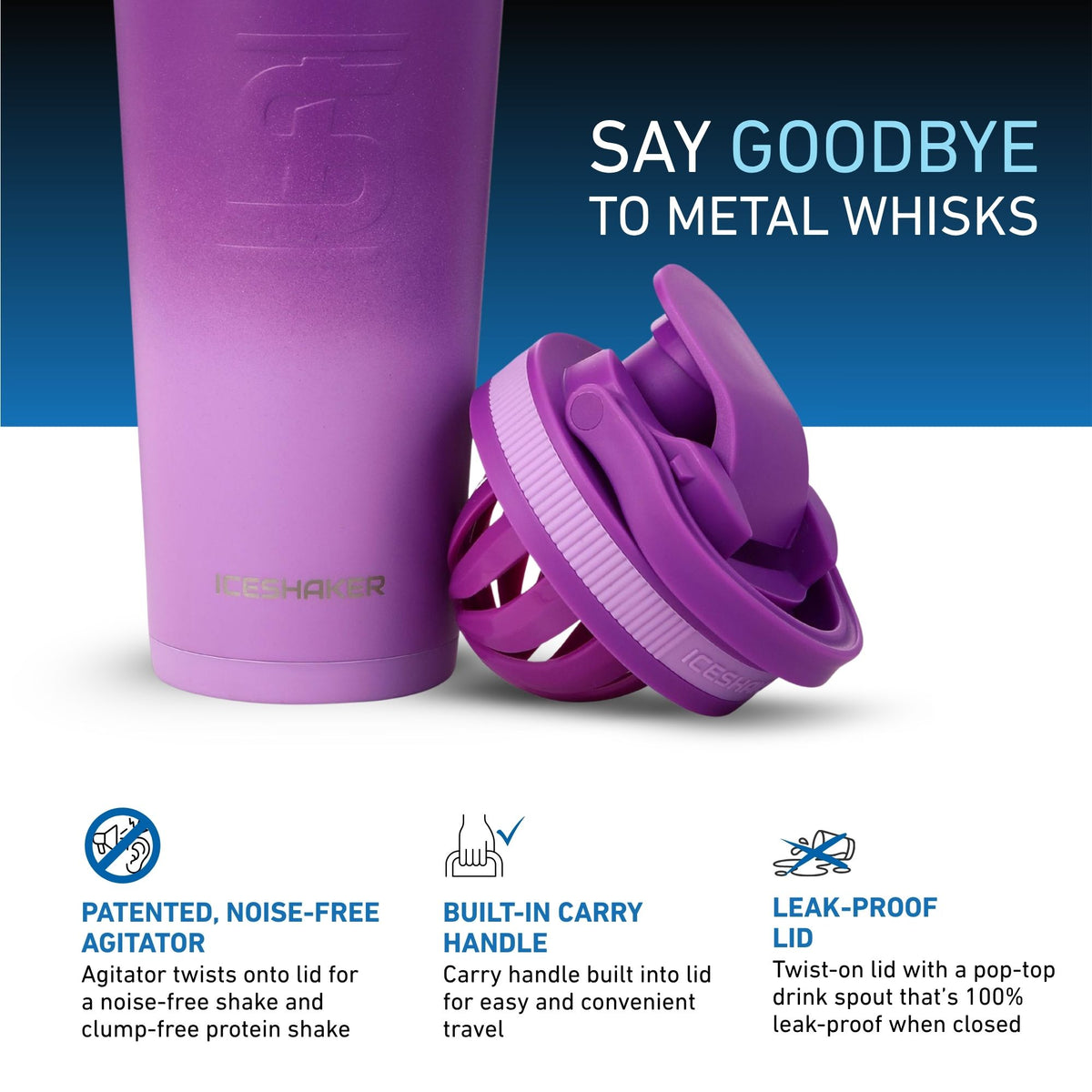 26oz Ice Shaker - Purple Color Rush