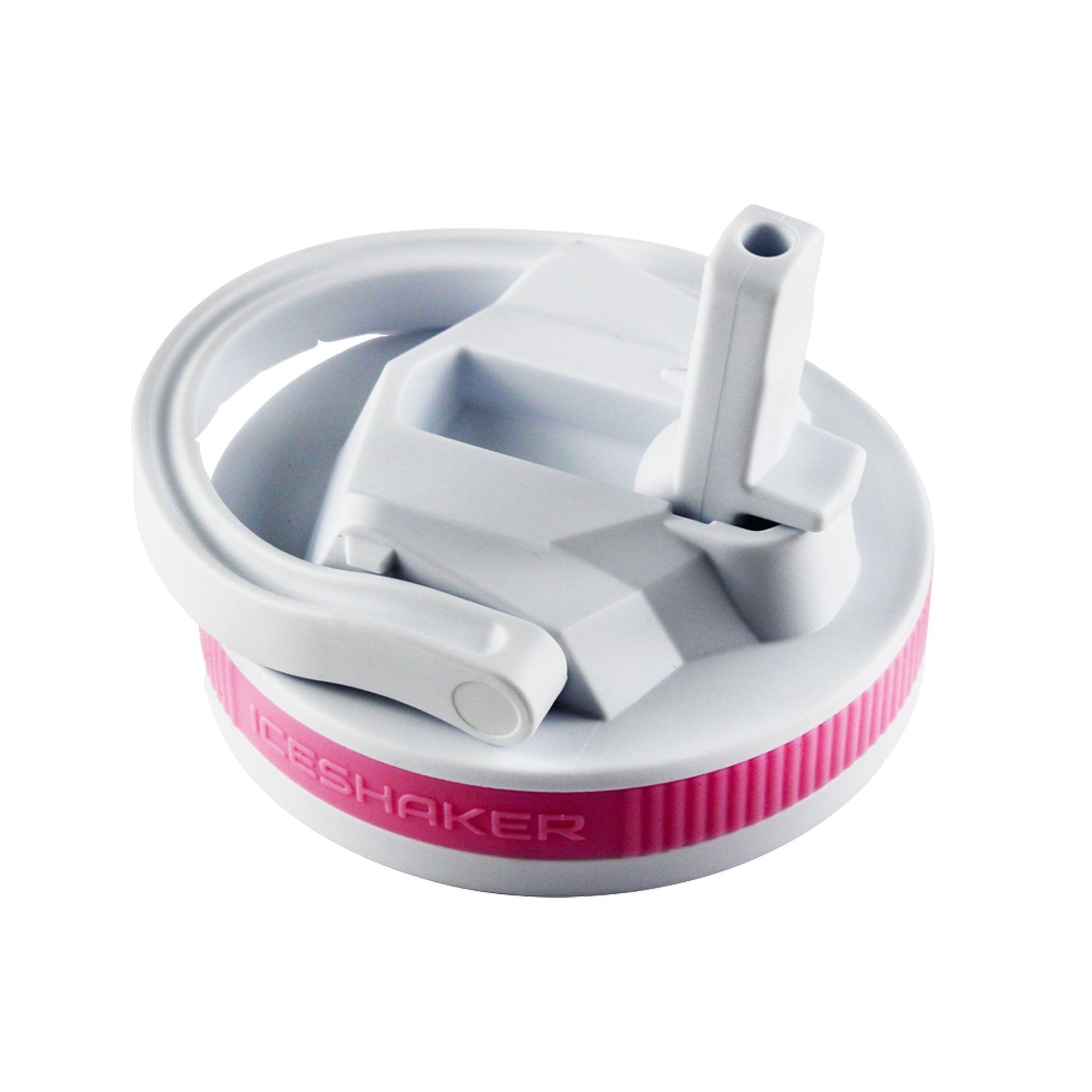 26oz Sport Lid & Internal Straw - White Lid with Pink Band
