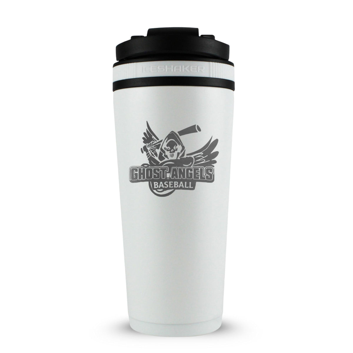 Custom Ghost Angels Baseball 26oz Ice Shaker