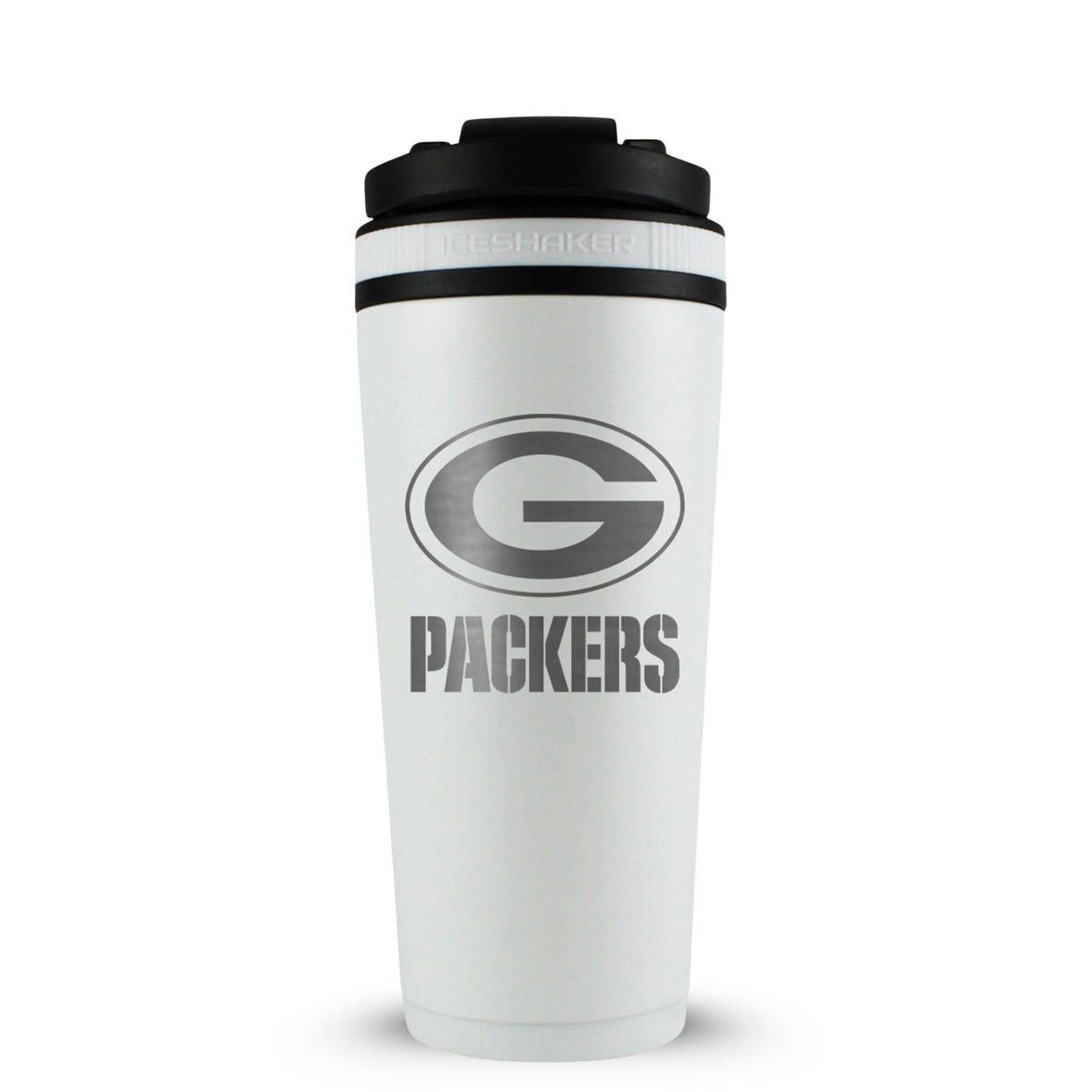 Officially Licensed Green Bay Packers 26oz Ice Shaker - White