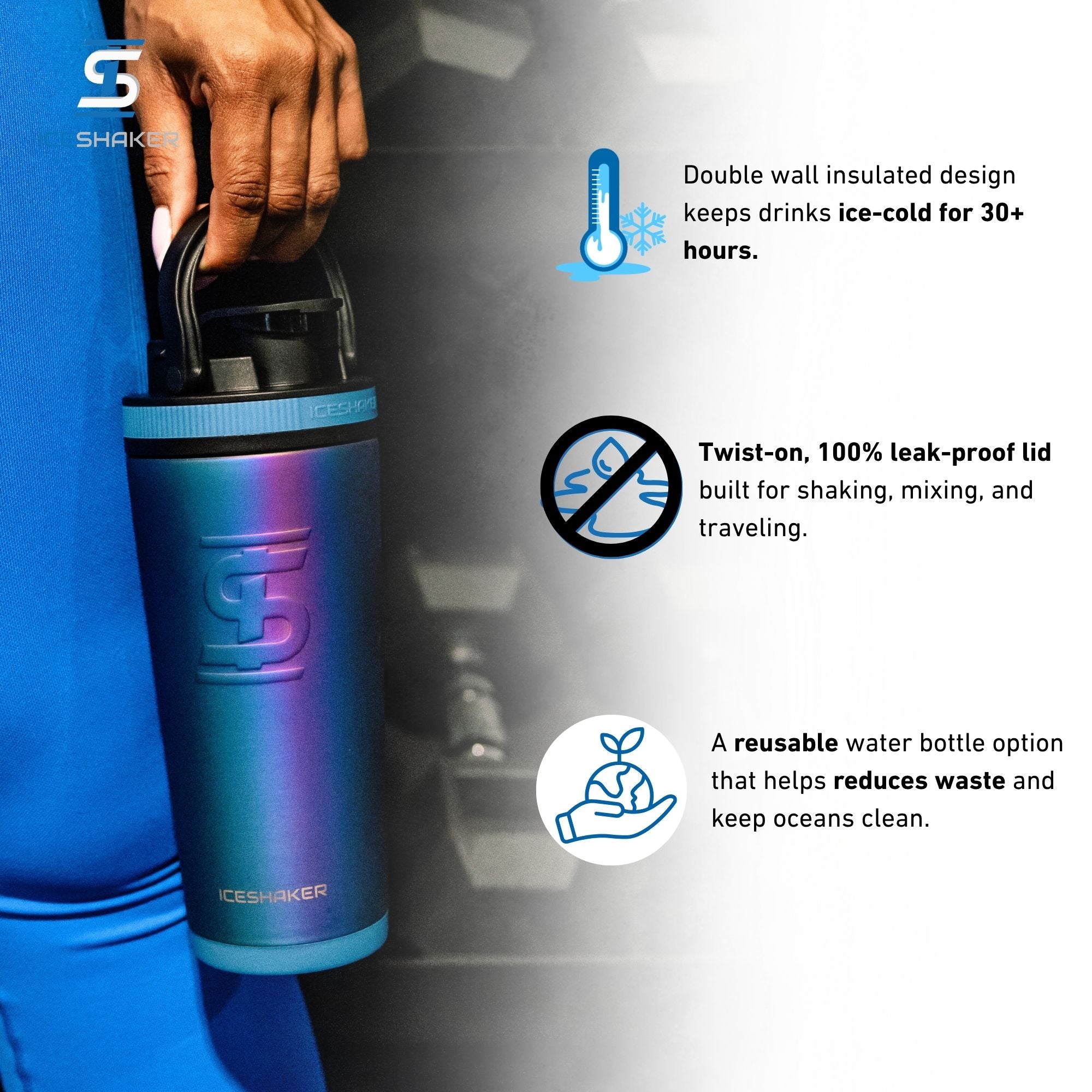 26oz Ice Shaker - Wisteria