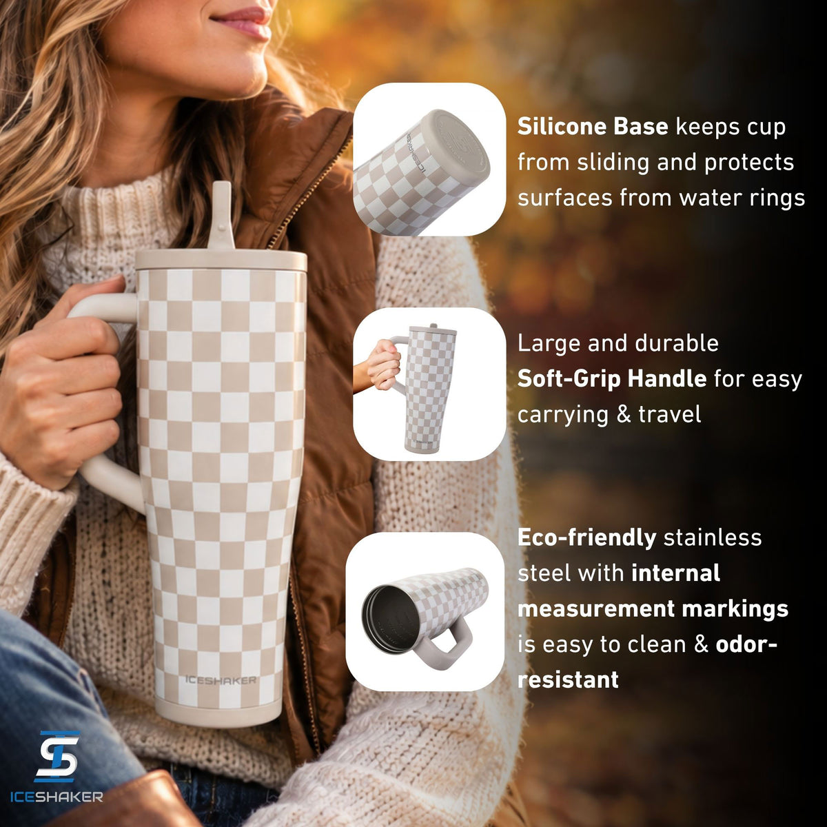 32oz Legend Series Shaker Bottle - Cobblestone