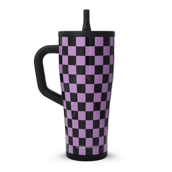 32oz Legend Series Shaker Bottle - Purple Black Checkers
