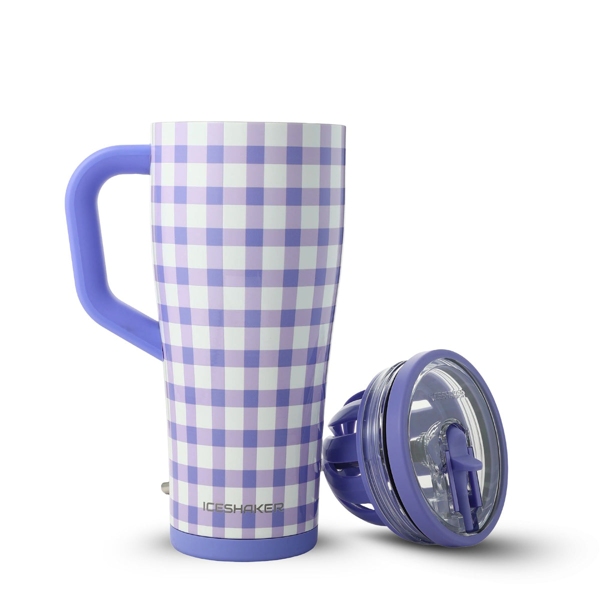 32oz Legend Series Shaker Bottle - Purple Gingham