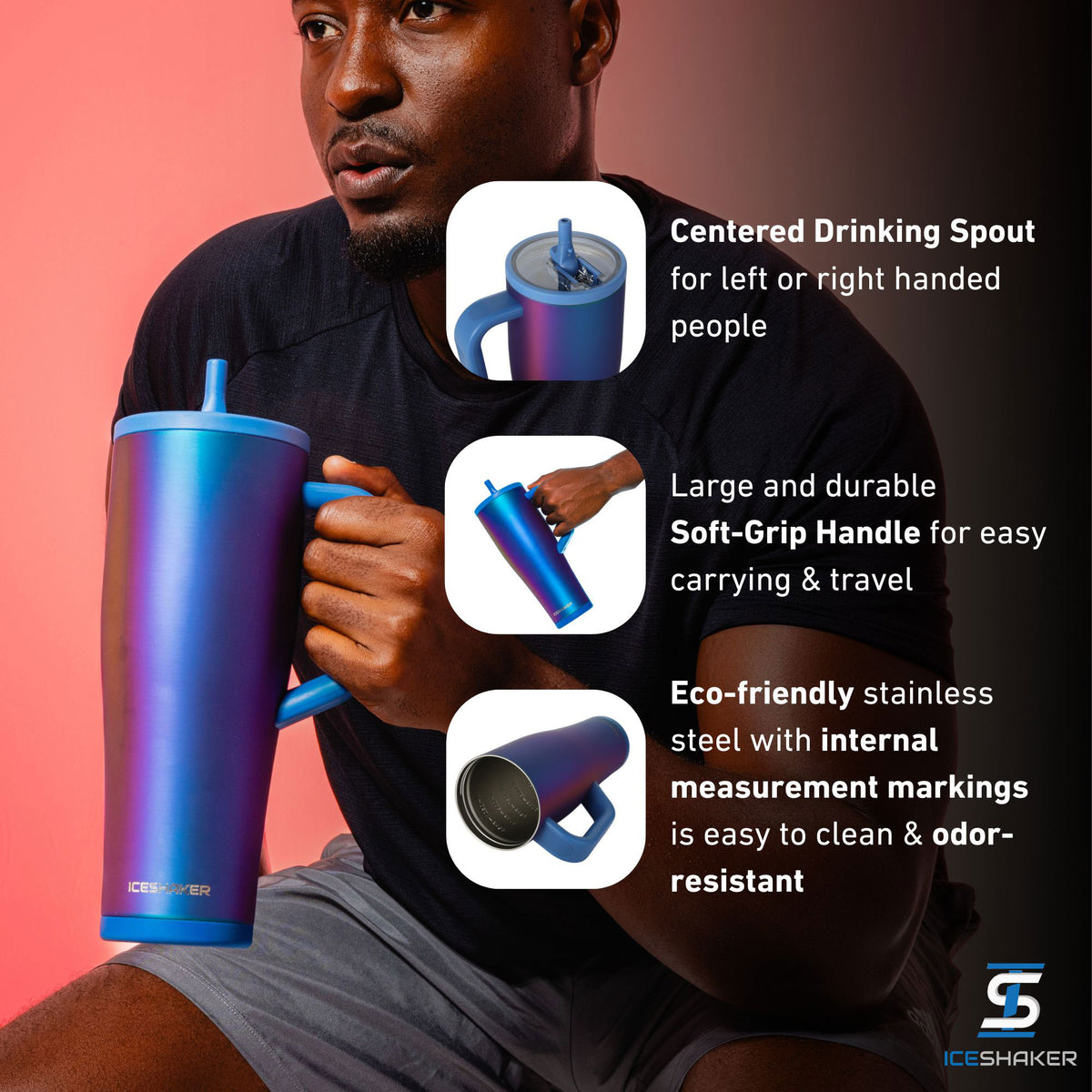 32oz Legend Series Shaker Bottle - Wisteria