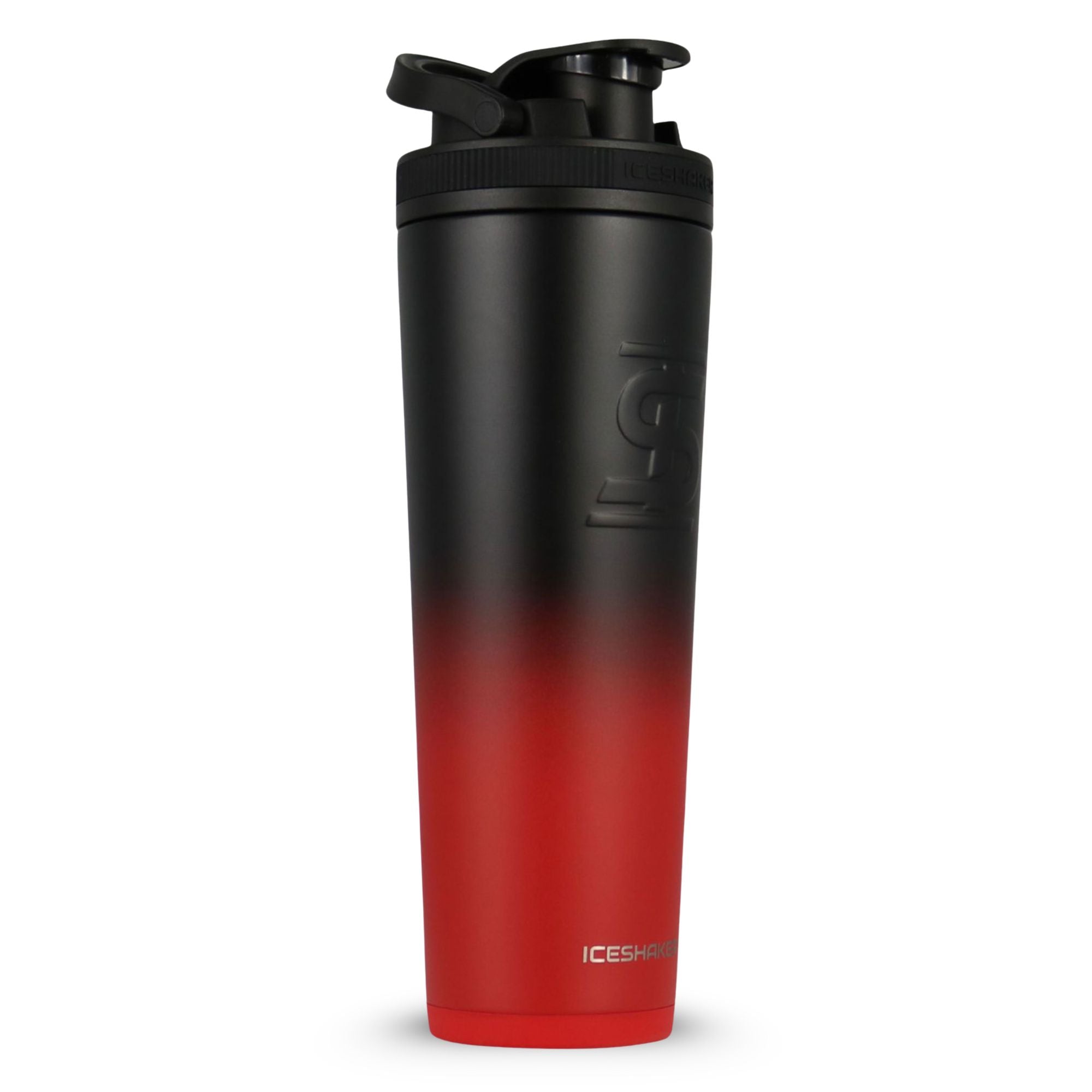 CUSTOM Sports Logo 32oz Ice Shaker - Red Black Ombre