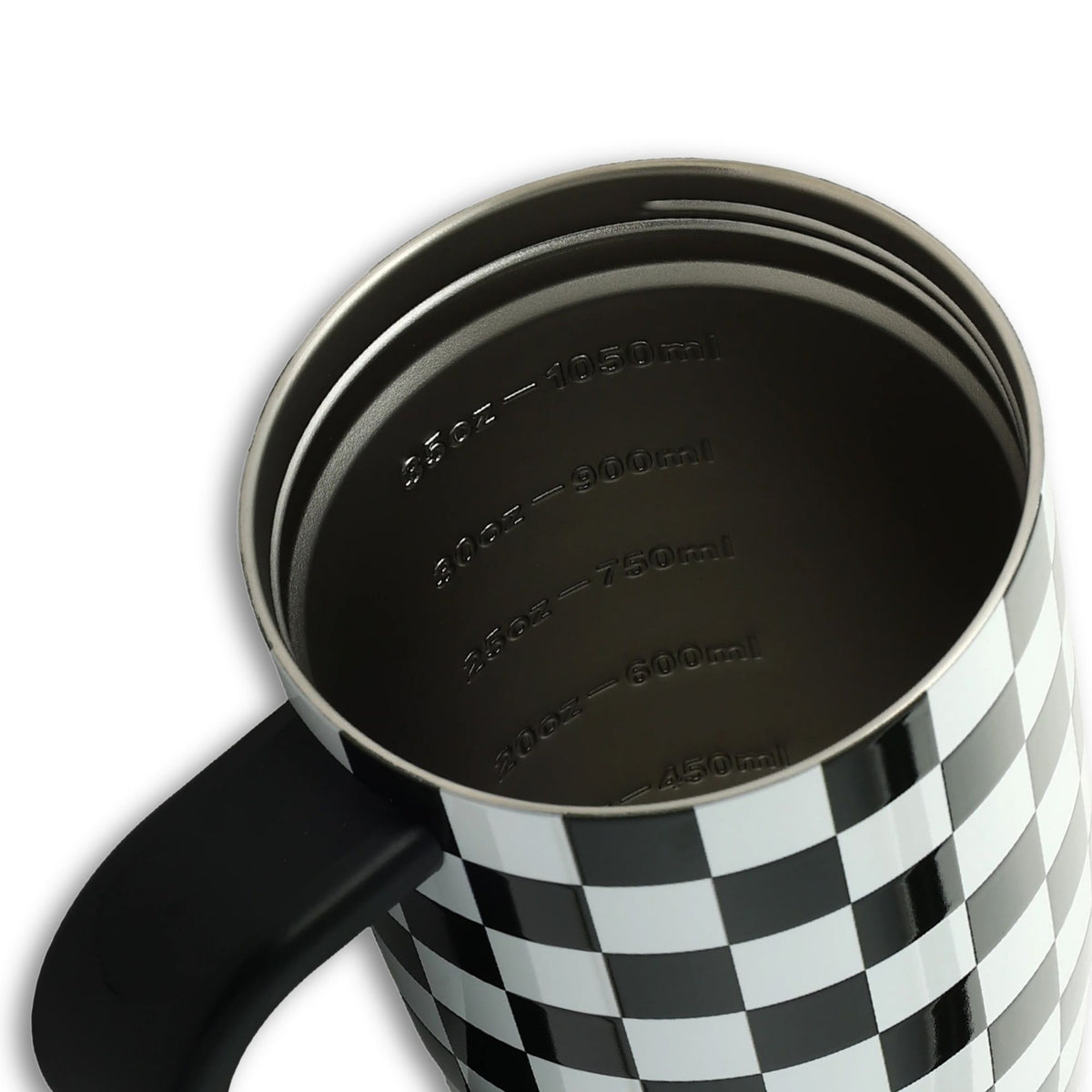 40oz Legend Series Shaker Bottle - Black & White Checkers