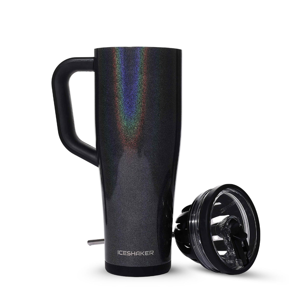 40oz Legend Series Shaker Bottle - Glitter Black
