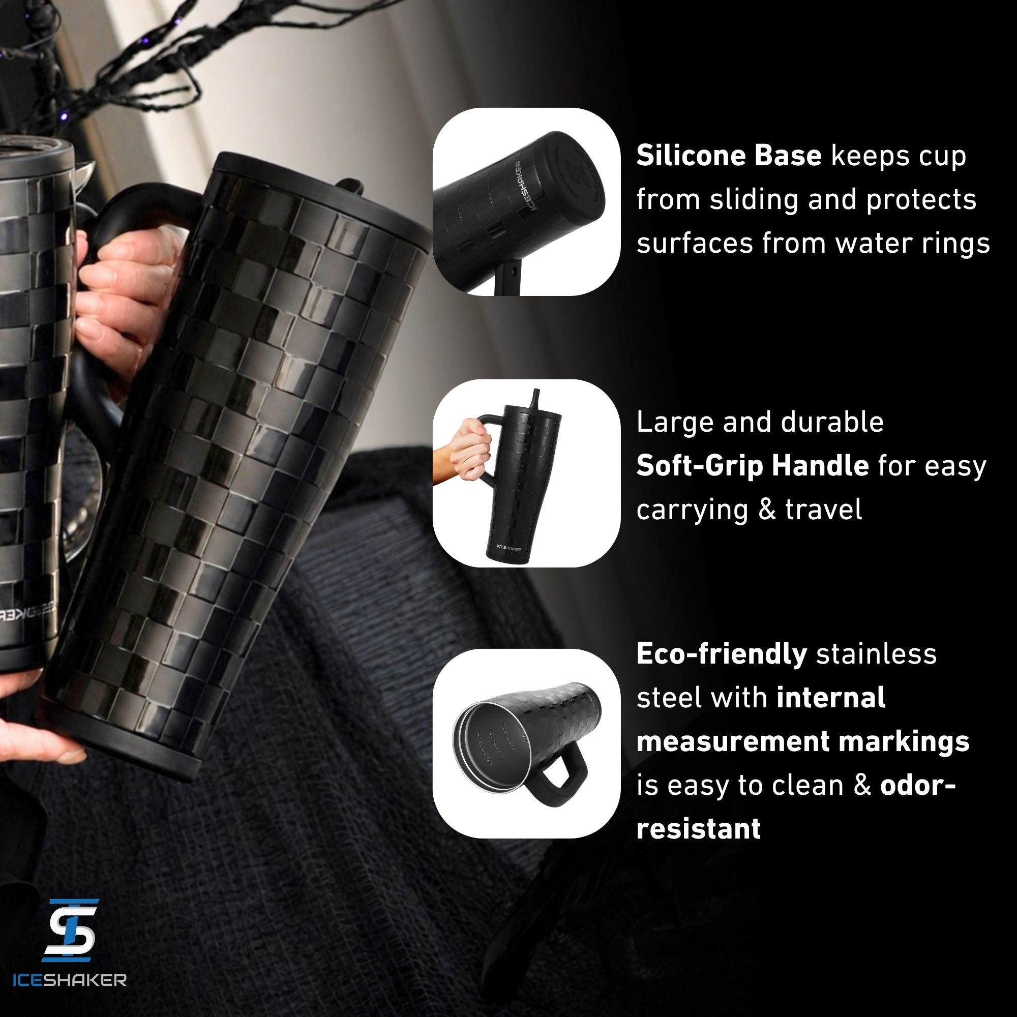 Ice Shaker Legend Series Stainless Steel Shaker Bottles