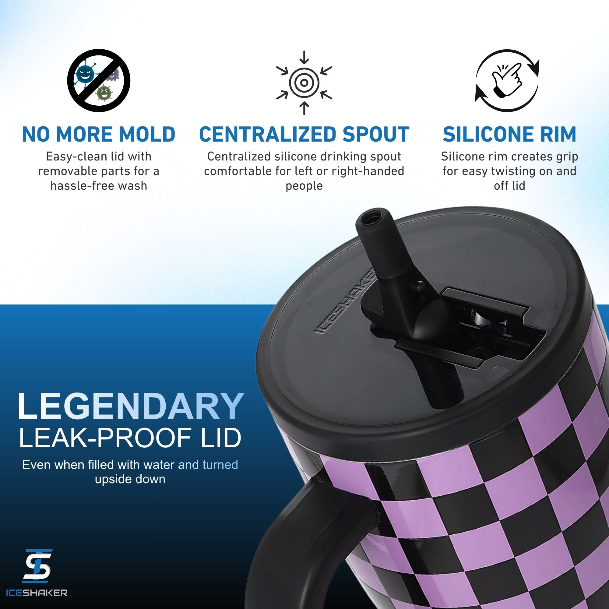 Ice Shaker Legend Series Stainless Steel Shaker Bottles