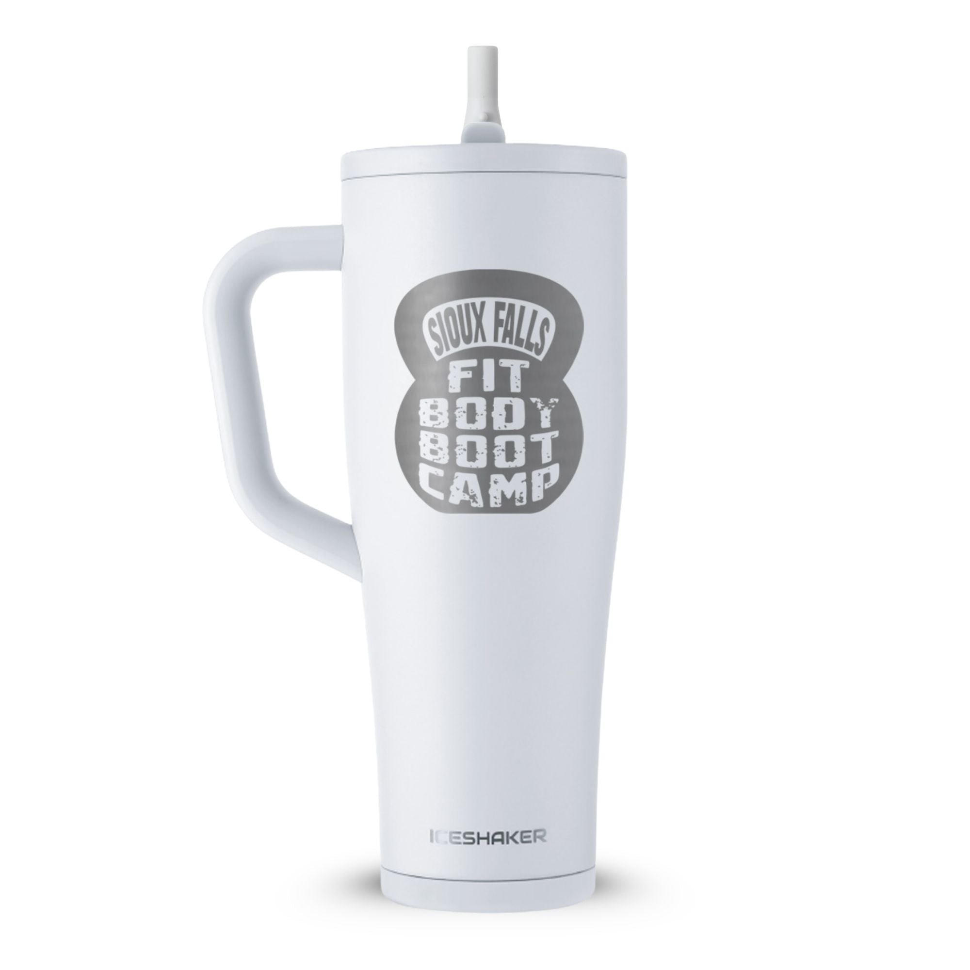 CUSTOM Sioux Falls Fit Body Boot Camp Kettlebell 40oz Legend Tumbler - White