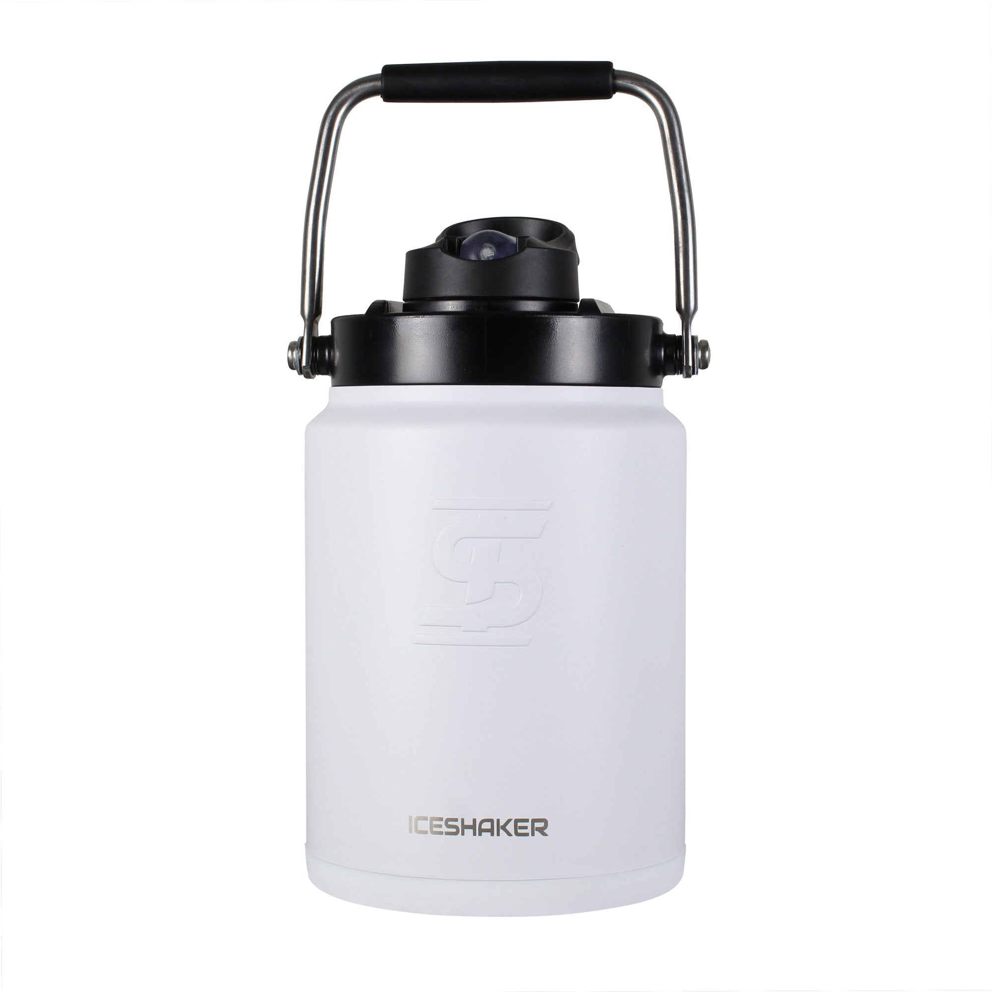 Half Gallon Jug with Silicone Base - White