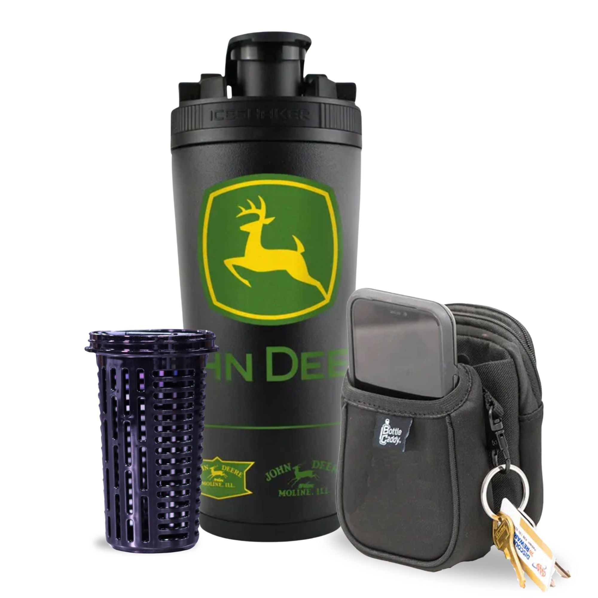 John Deere 4D 26oz Ice Shaker Bundle
