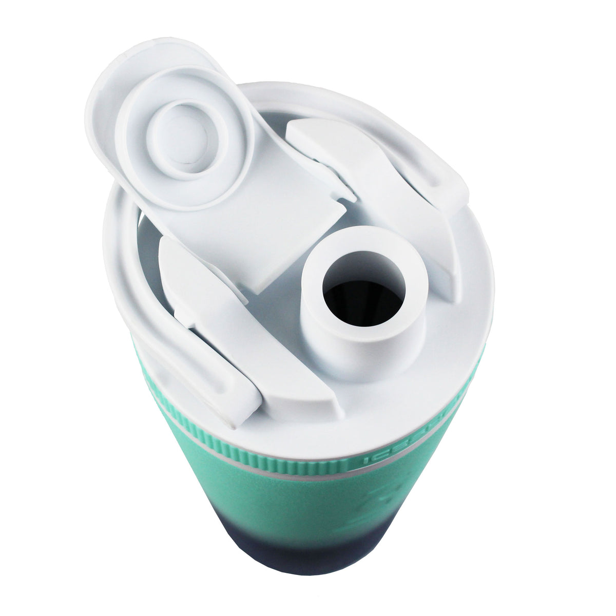 26oz Shaker Lid - White Lid with Mint Band