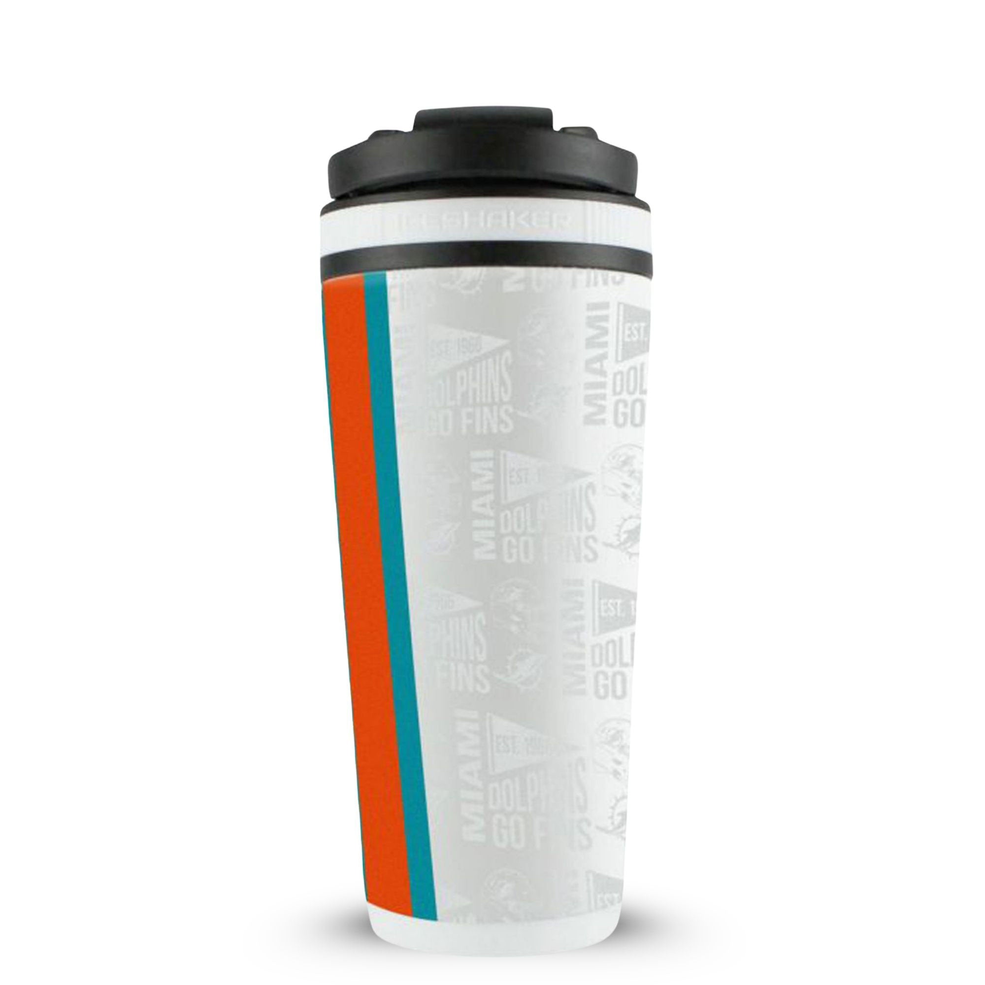 Officially Licensed Miami Dolphins 26oz Ice Shaker