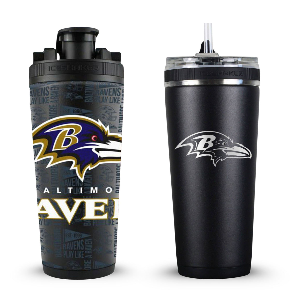 Baltimore Ravens 4D Shaker & Flex Bottle Bundle