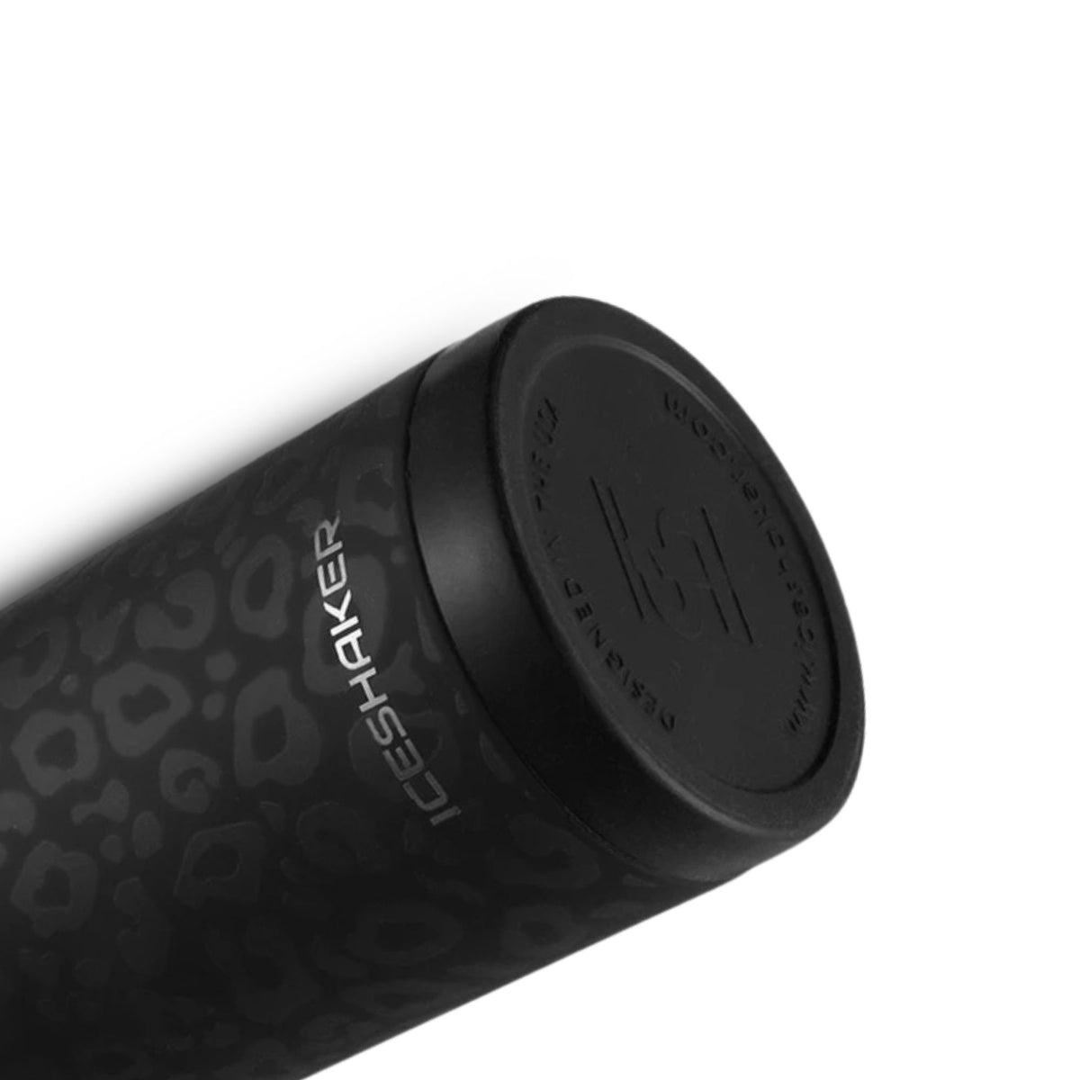 20oz Skinny Tumbler - Black Leopard