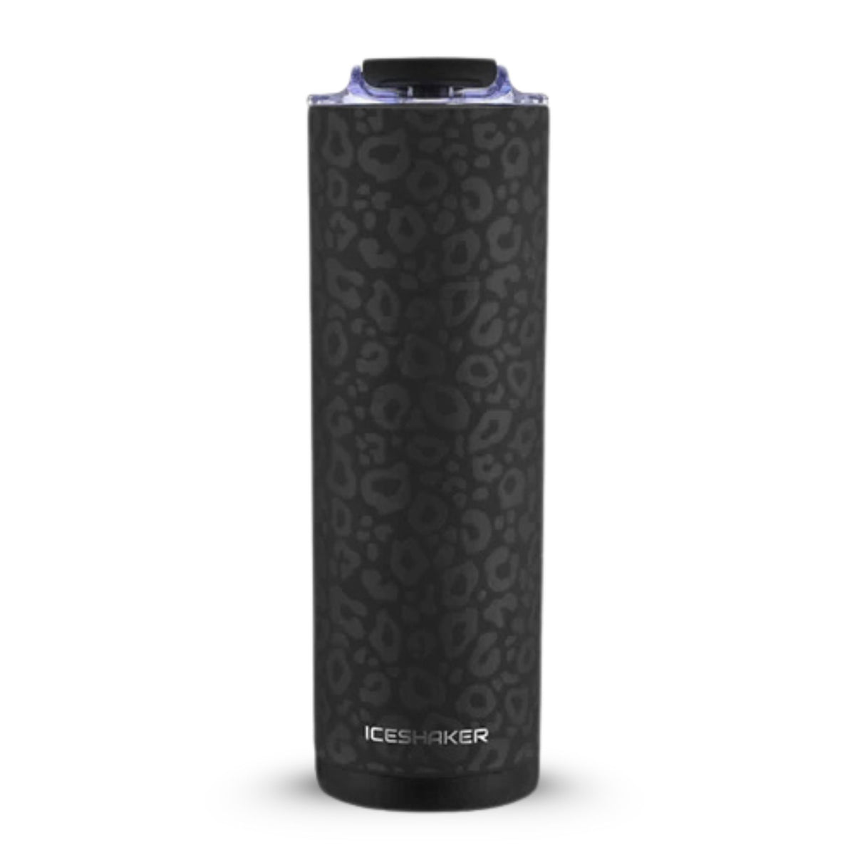 20oz Skinny Tumbler - Black Leopard